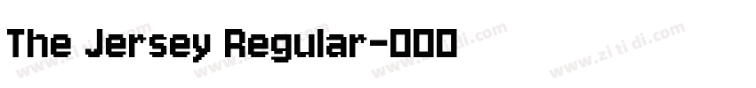 The Jersey Regular字体转换